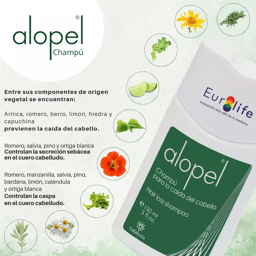 Tratamiento para la Caida del Cabello | Alopel Shampoo